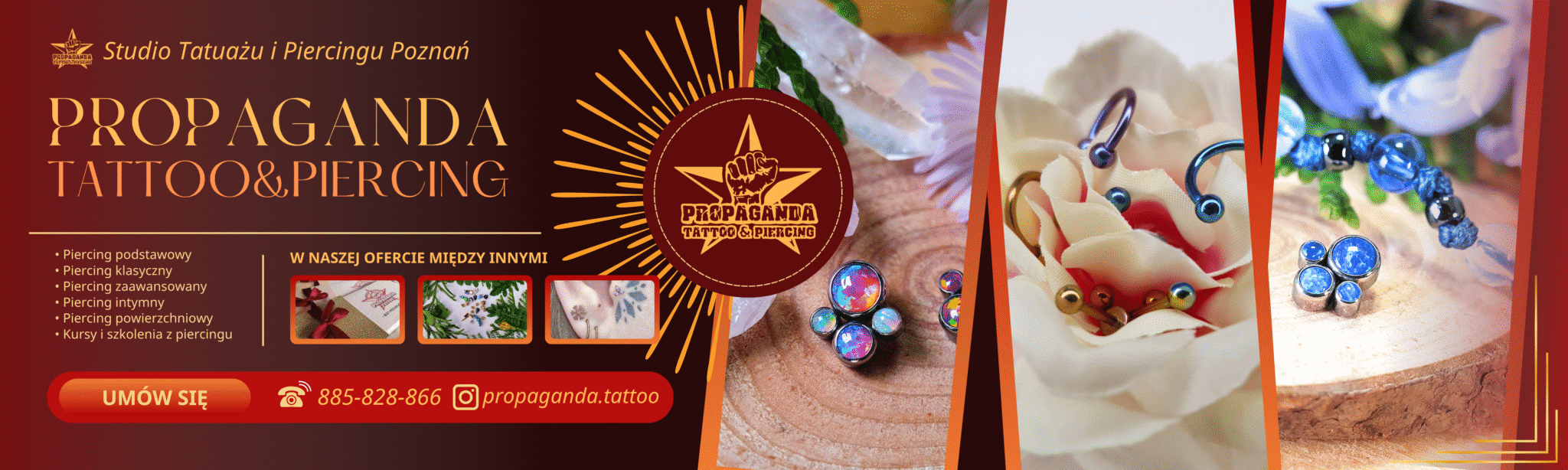 Piercing Poznań, salon piercingu w poznaniu, studio piercingu w poznaniu. Przekłucie, kolczyki. Kurs piercingu, szkolenia z piercingu